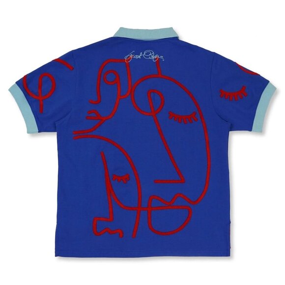 Frost Original Face Mens Polo Shirt 6XB Abstract Faces Graphic Quality Polo - Picture 2 of 12